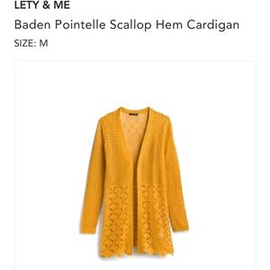 Scalloped Hem cardigan